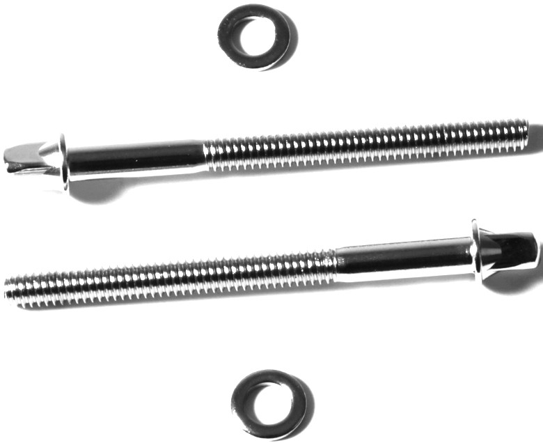 TAMA Tension bolt W7/32xL66mm w/ metal washer (2pcs/set) - Chrome (MS666SHP)