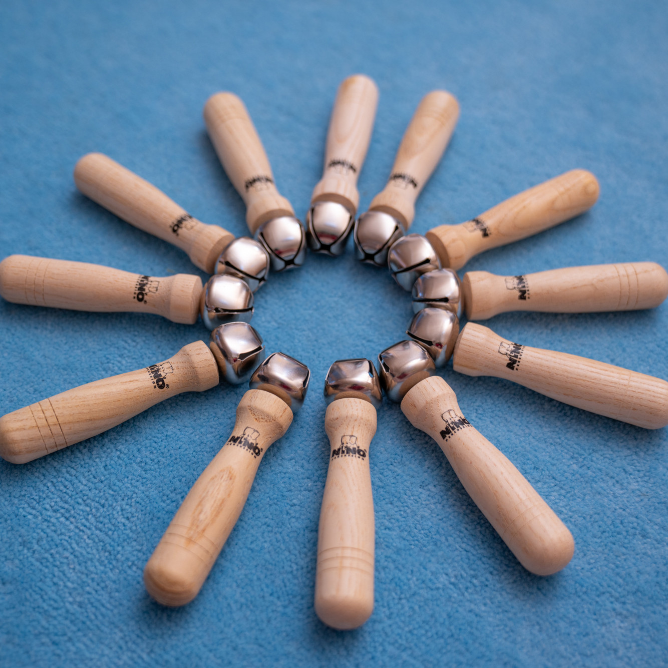 NINO Percussion Bell Stick Set - 12 teilig (NINOSET960)