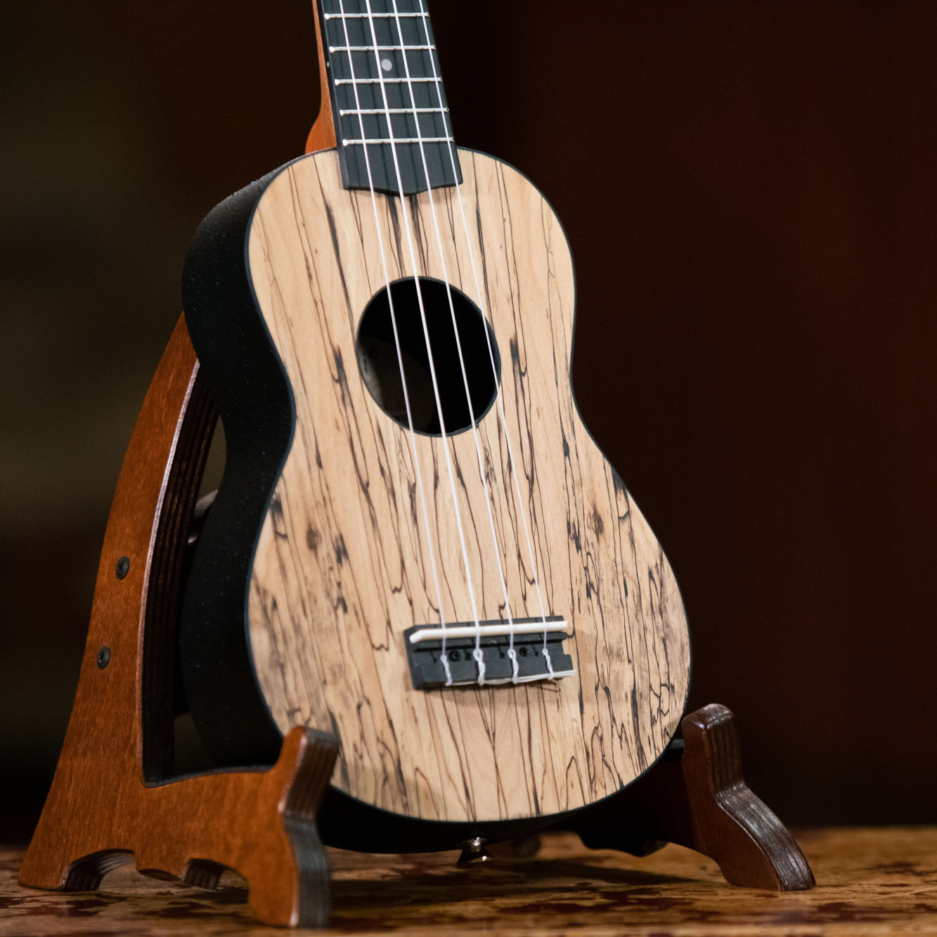 KEIKI K3 Series Ukulele Set "spalted maple" - inkl. Gymbag/H-Tuner/5 Picks/Gurt (K3-SPM)