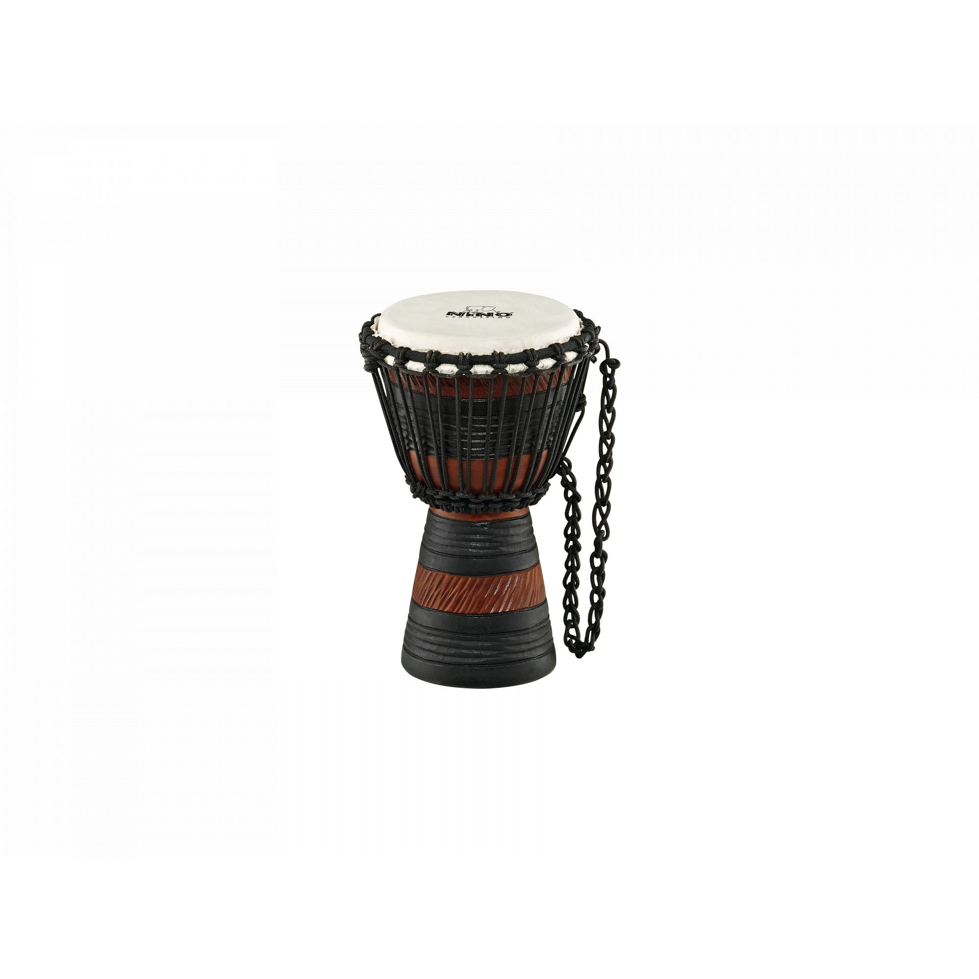 NINO Percussion Earth Rhythm Series Original African Style Rope Tuned Wood Djembe - 7" (NINO-ADJ3-XS)