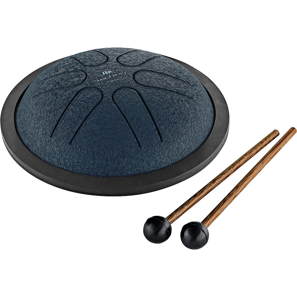 Meinl Sonic Energy 6" Mini Steel Tongue Drum, A Dur, 6 Töne, 440 Hz, Marineblau (MSTD2NB)