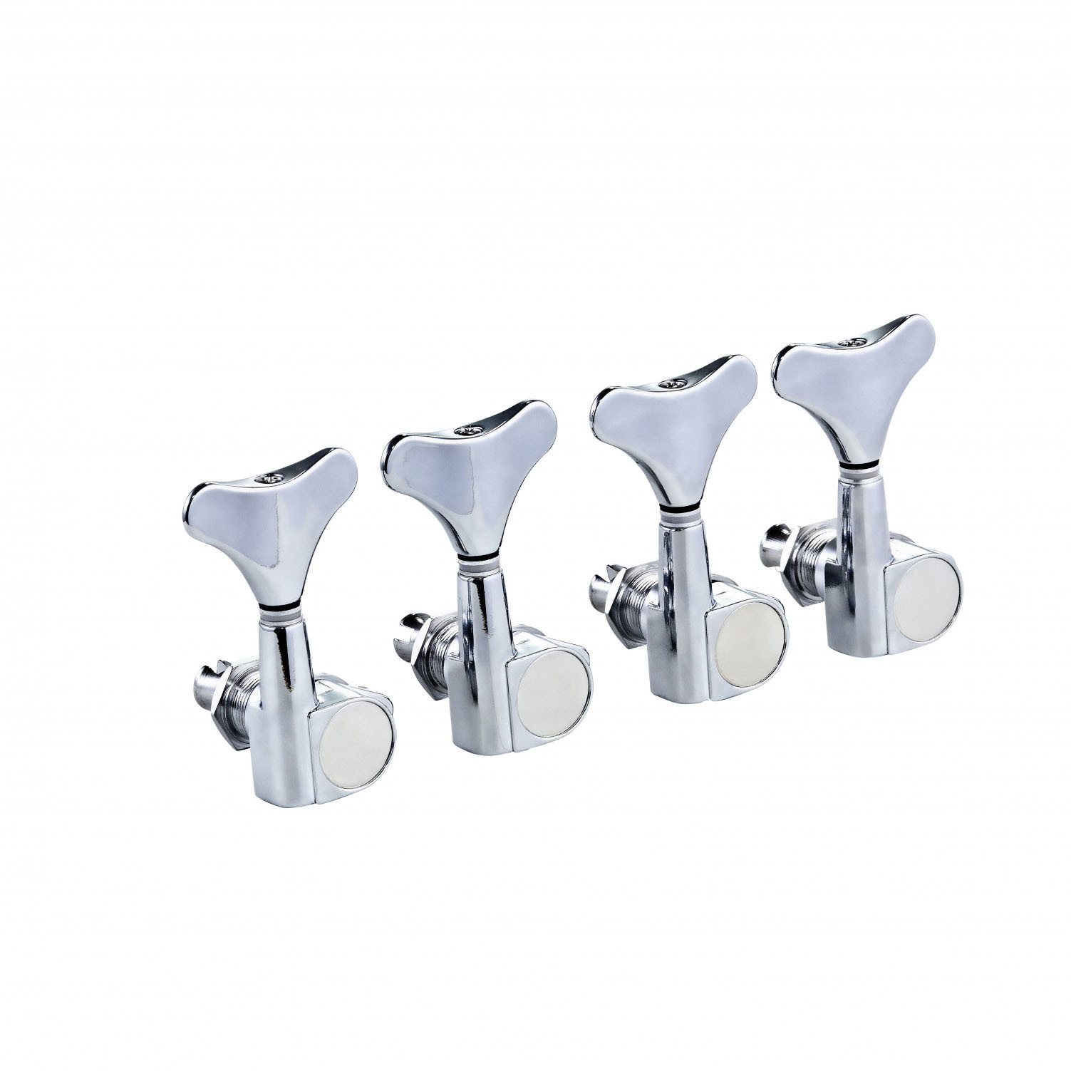 ORTEGA 4 in Line Bass Tuning Machines - Chrome (OTMEB4L-CR)