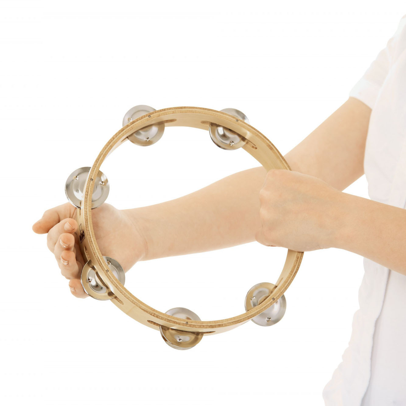 NINO Percussion Wood Tambourine - 8" (NINO46)