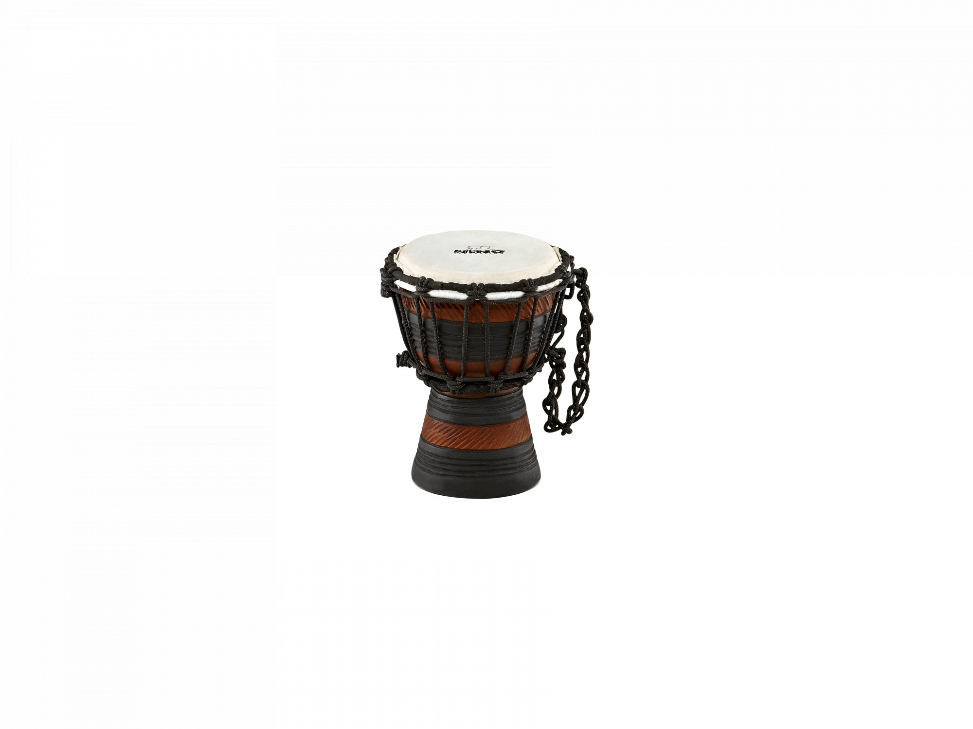 NINO Percussion Earth Rhythm Series Original African Style Rope Tuned Wood Djembe - 4 1/2" (NINO-ADJ3-XXS)