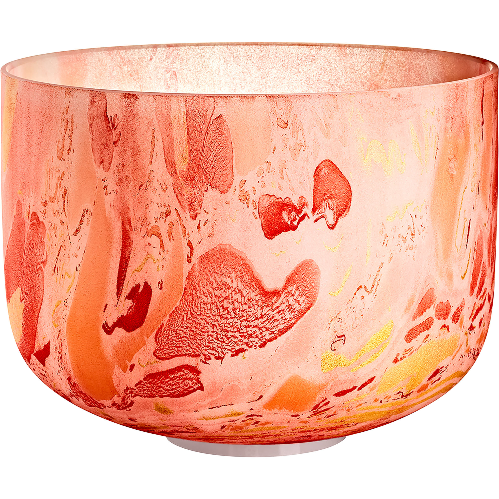 Meinl Sonic Energy 10" Marble Crystal Singing Bowl D4, Orange, 432 Hz, Sacral Chakra (MCSB10D)