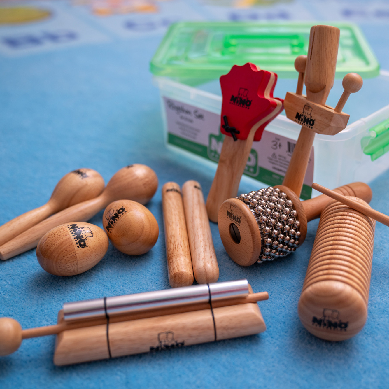 NINO Percussion Wooden Rhythm Box Set (NINOSET14)