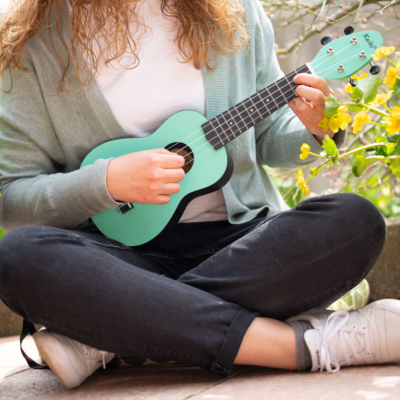 KEIKI K2 Serie Sopran Ukulele Set - Agathis / ABS Caribbean Mint (K2-CBM)