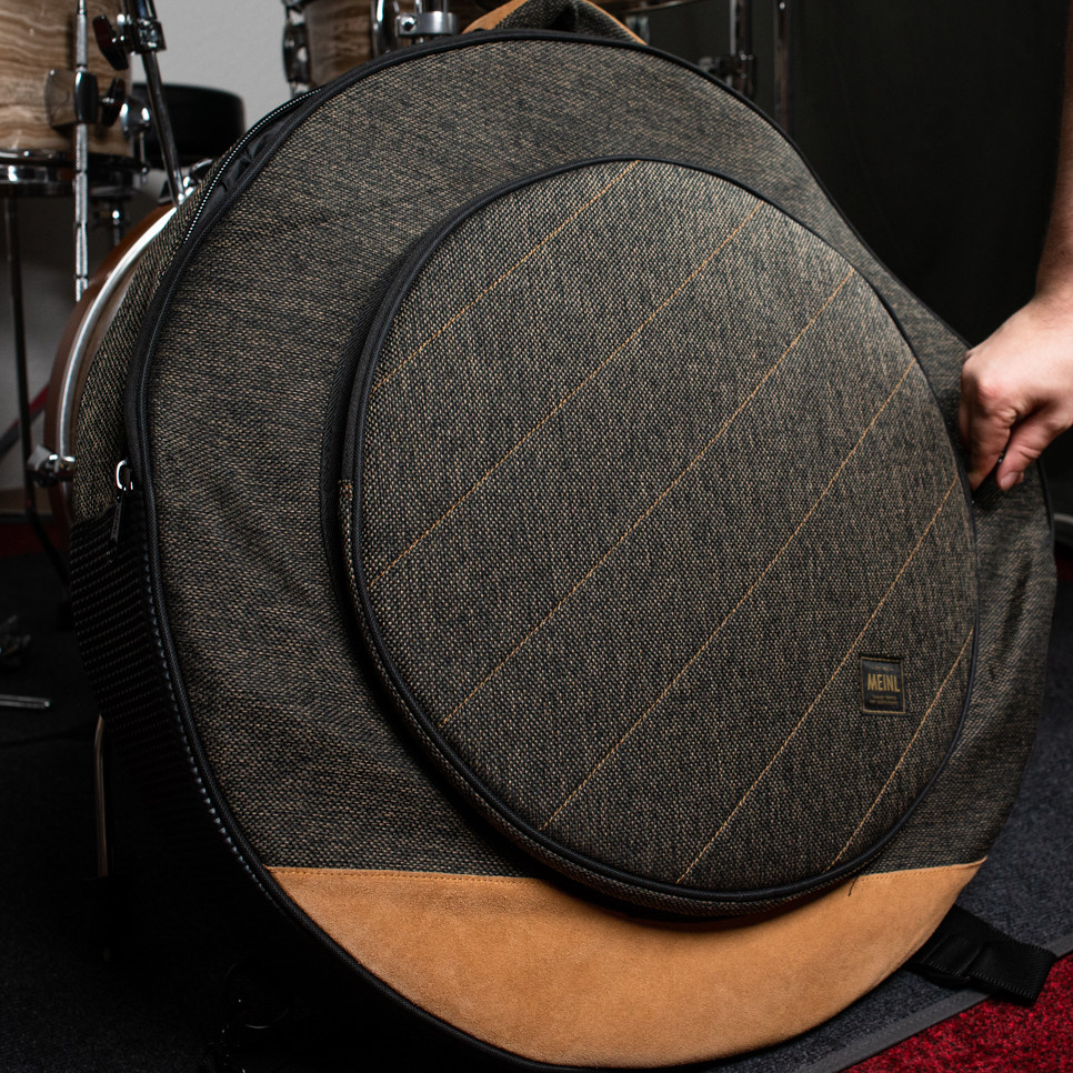 MEINL Cymbals Classic Woven Cymbal Bag - 22” Mocha Tweed (MCCB22MO)