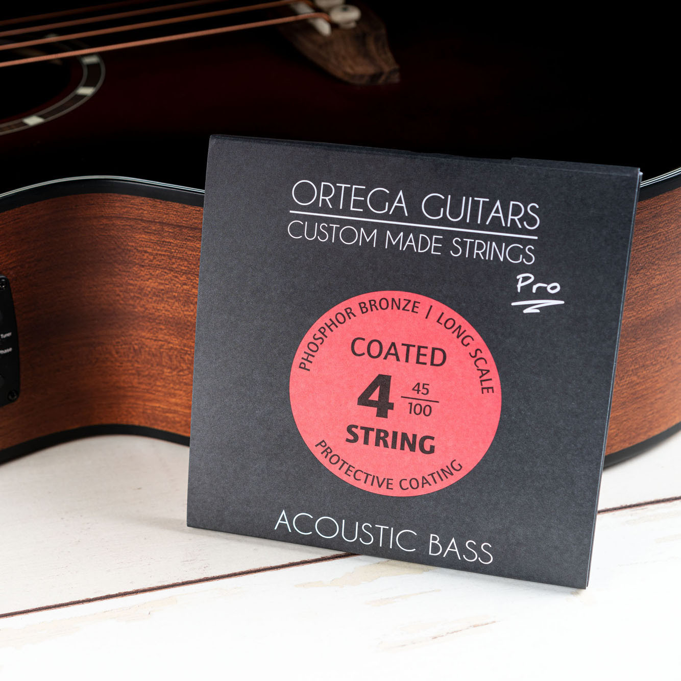 ORTEGA Custom Made Strings Pro - Akustikbass 4 String (ABP-4)