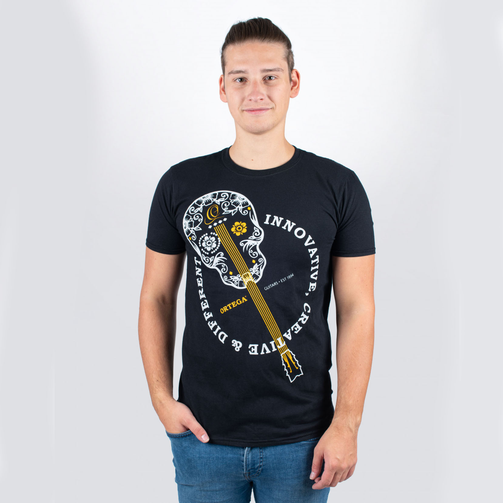 ORTEGA T-Shirt "Skull" - Black (OSKULL-BK-M)