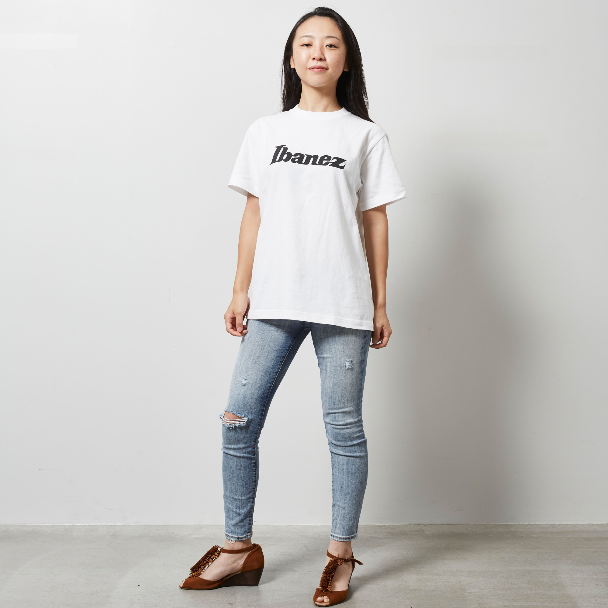 IBANEZ "Logo" T-Shirt weiß - S (IBAT008S)