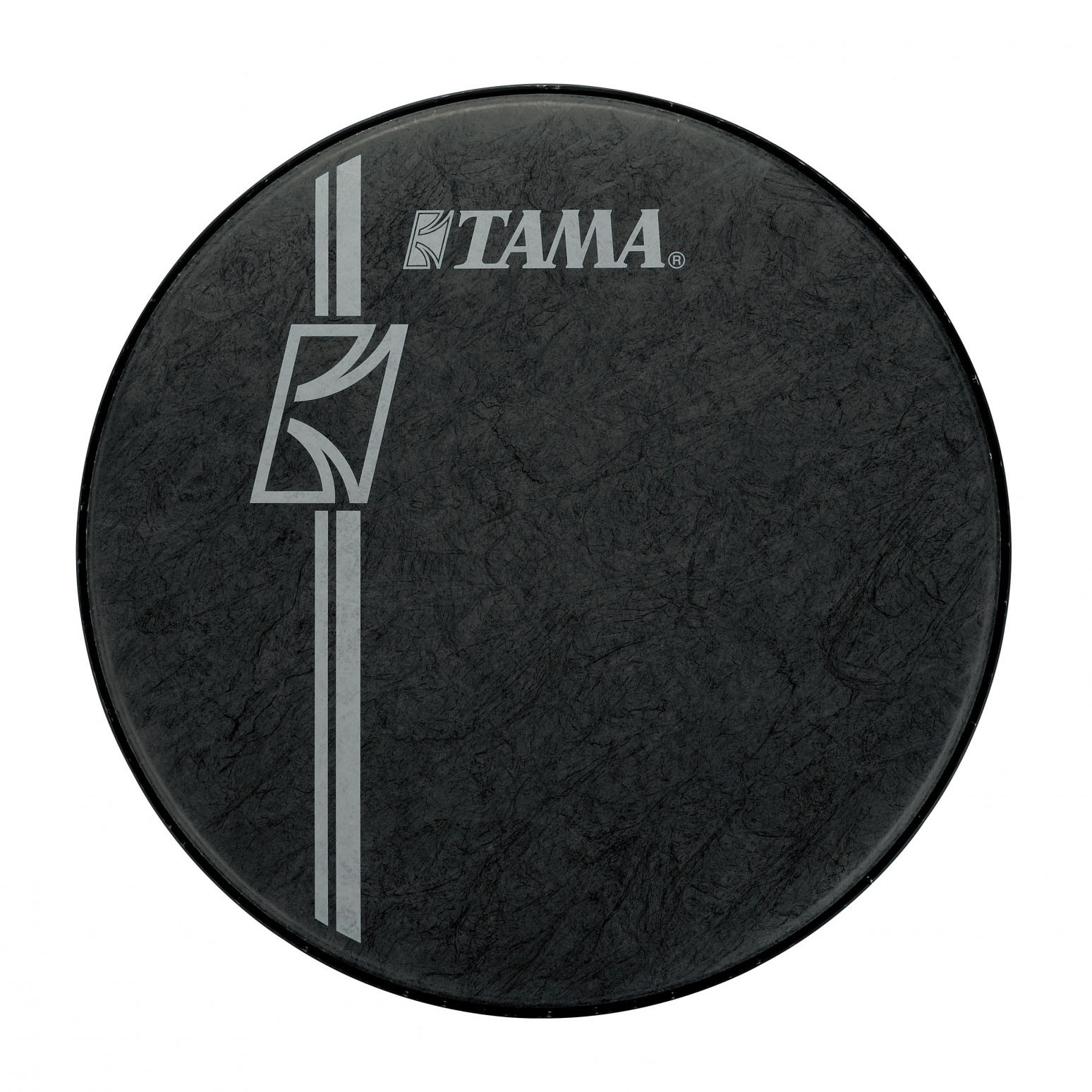 TAMA Reso Black Fiber 22" Head  - white Logo (BK22BMFH)