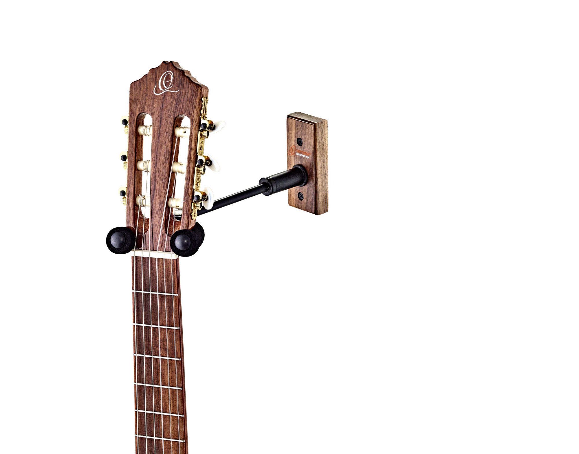 ORTEGA Adjustable Guitar Wall Hanger - Cherry Wood (OGHAD-1CW)
