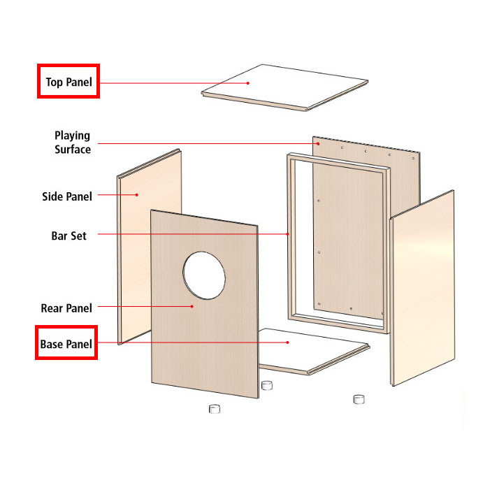 MEINL Percussion - Kopf-/Bodenplatte My own cajon (MYO-SPARE-03)