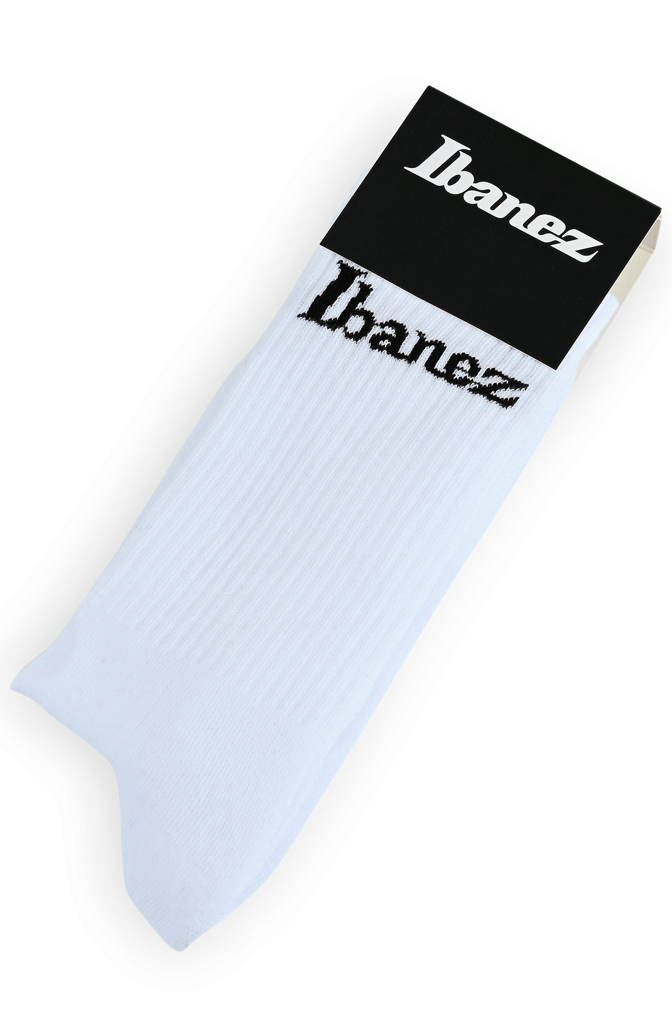 IBANEZ Socks White with Black Logo - 1 Pair - Size 40-45 (IBZ-SOCKS-WH)