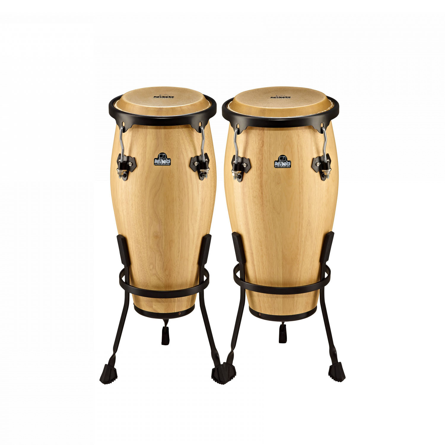 NINO Percussion Wood Conga Set - 8" &  9" (NINO89NT)