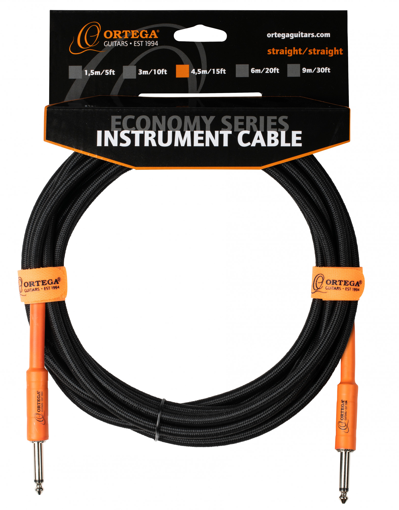 ORTEGA Economy Series Instrument Cable - 4,5 m / 15 ft (OECIS-15)