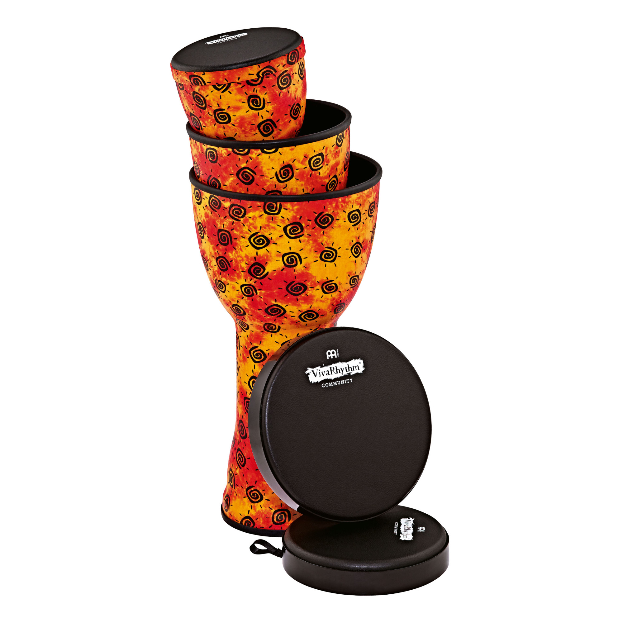 MEINL Drum Circle Djembes Series Pop Off Djembe Set - 3 pcs (VR-SDJSET-NH)
