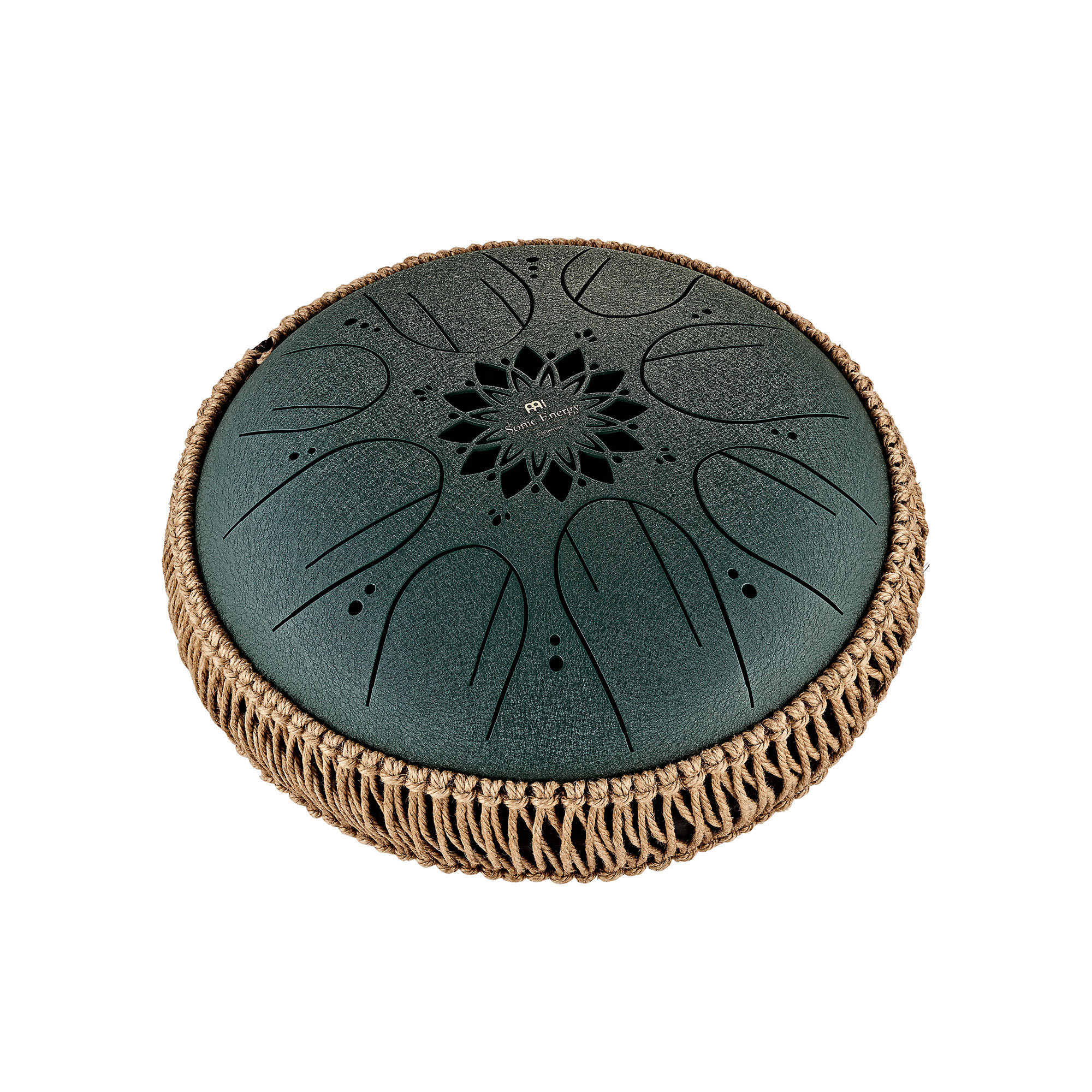 Meinl Sonic Energy 10" Medium Octave Steel Tongue Drum, F# Moll, 8 Töne, 432 Hz, Dunkelgrün (MOSTD4DG)