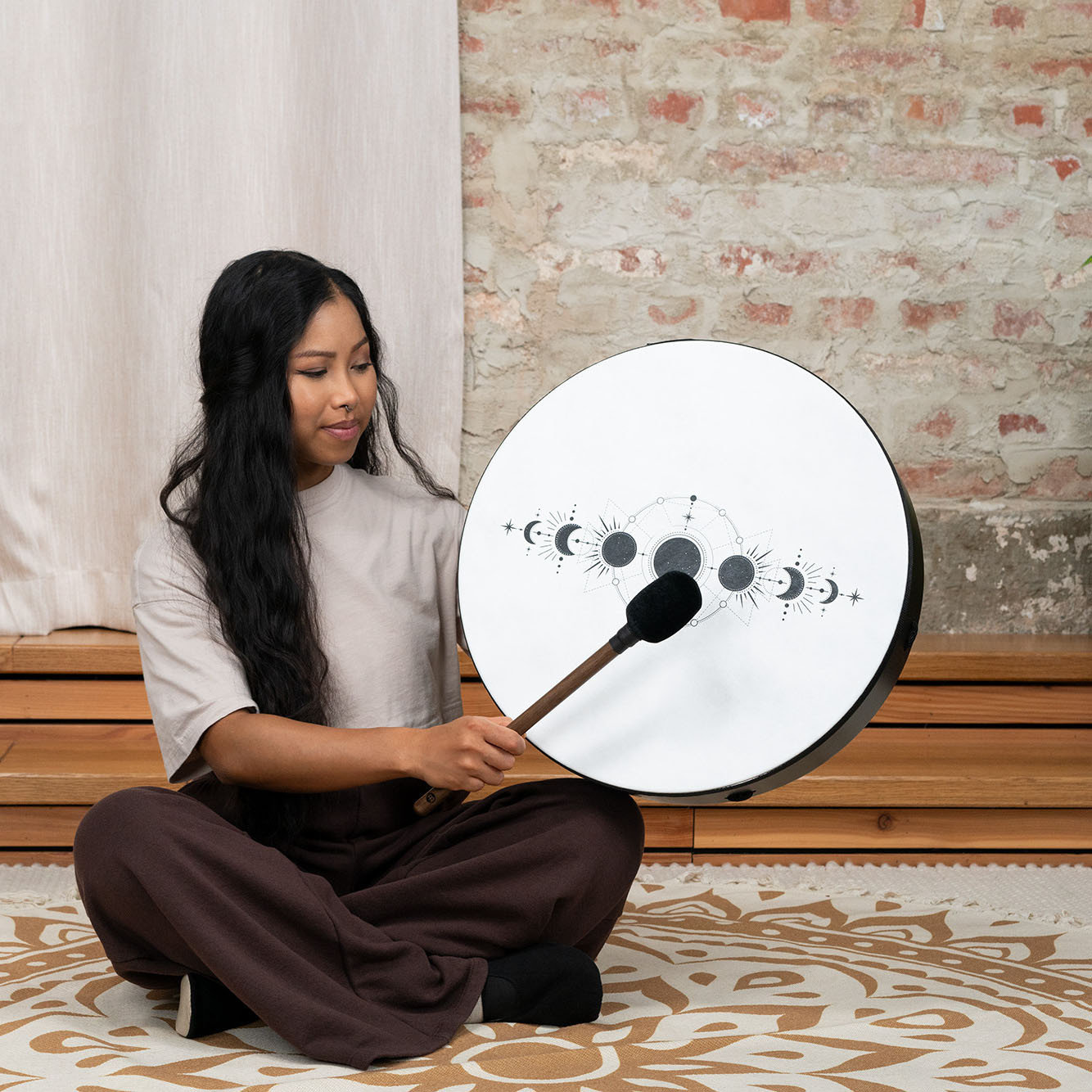 Meinl Sonic Energy Moon Phases Ritual Drum 18" - True Feel Synthetic Head  (RD18DWB-SH)