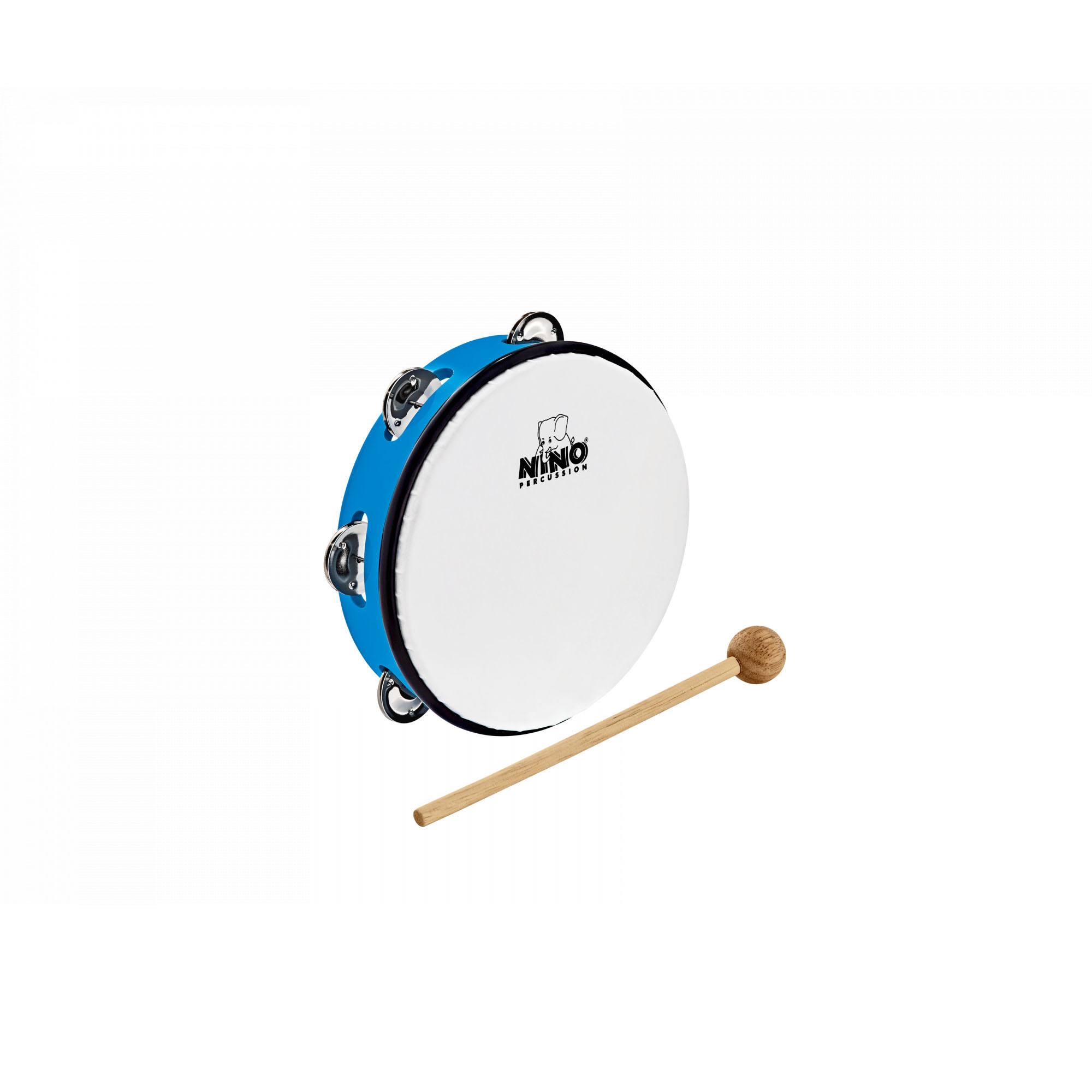 NINO Percussion Molded ABS Tambourine - 8" (NINO51SB)