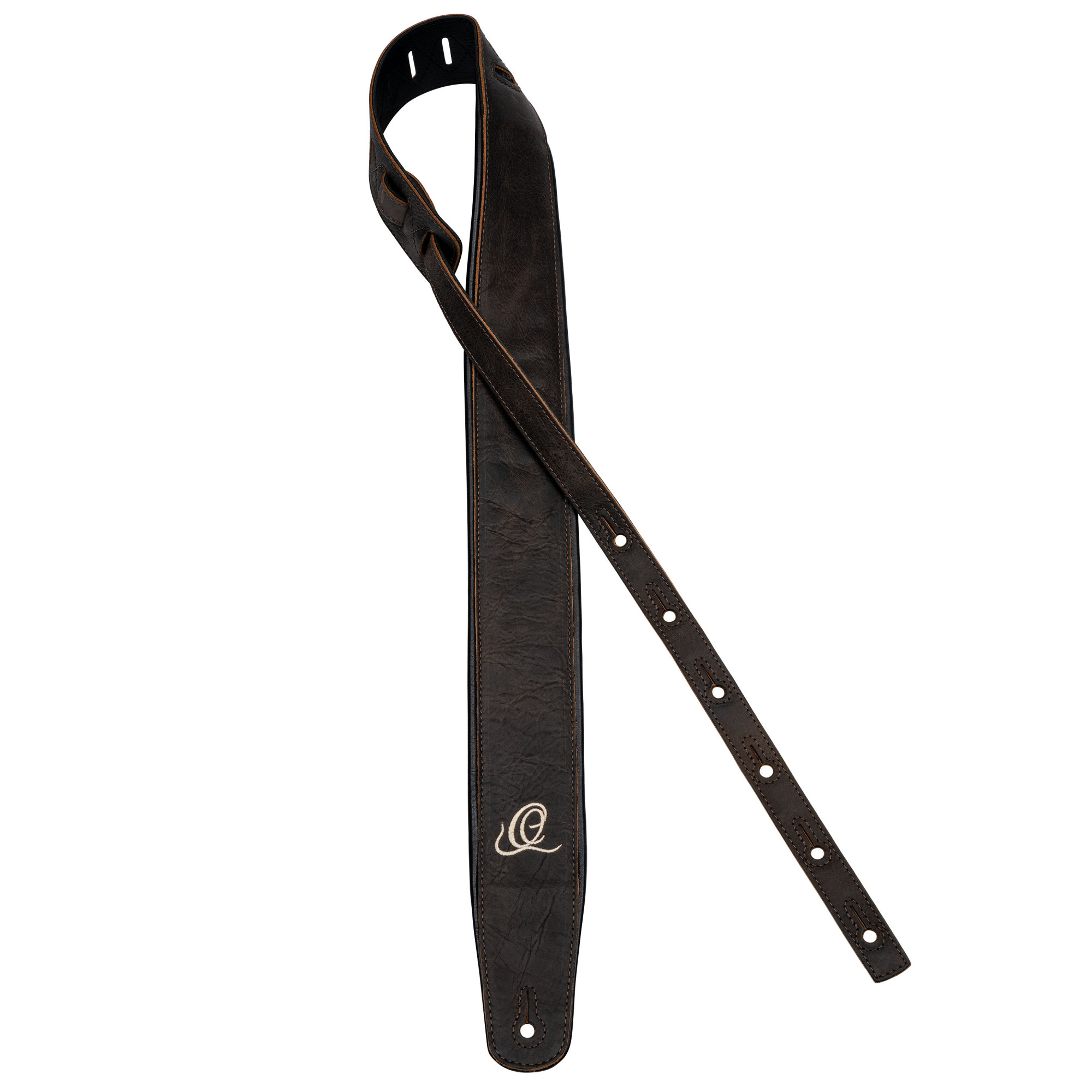ORTEGA Genuine-Leather Guitar-Strap - Vintage Bronze (OSCL-6)