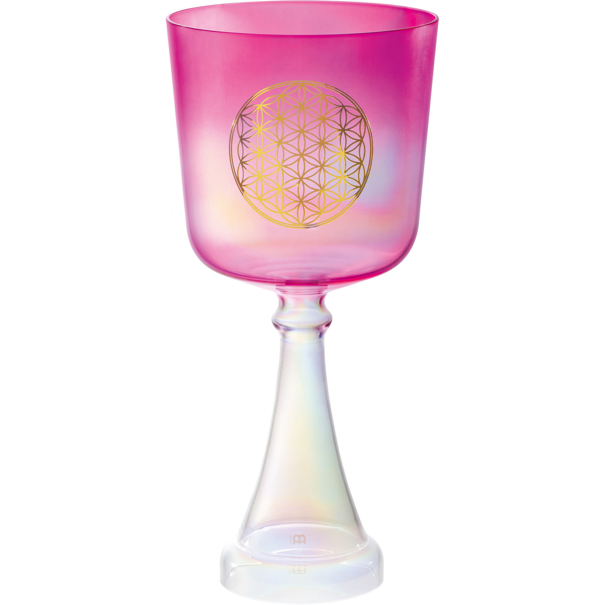 Meinl Sonic Energy 6" Crystal Singing Chalice F4, 440 Hz, Heart Chakra, Pink, Flower of Life (CSC6FPFOL)