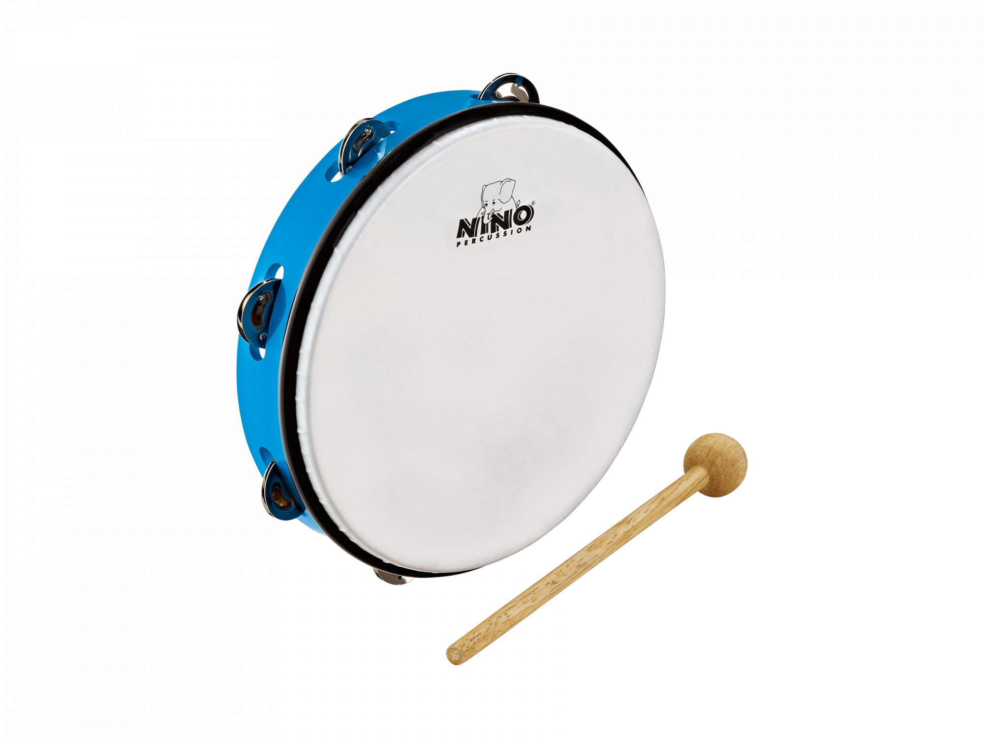 NINO Percussion Molded ABS Tambourine - 10" (NINO24SB)
