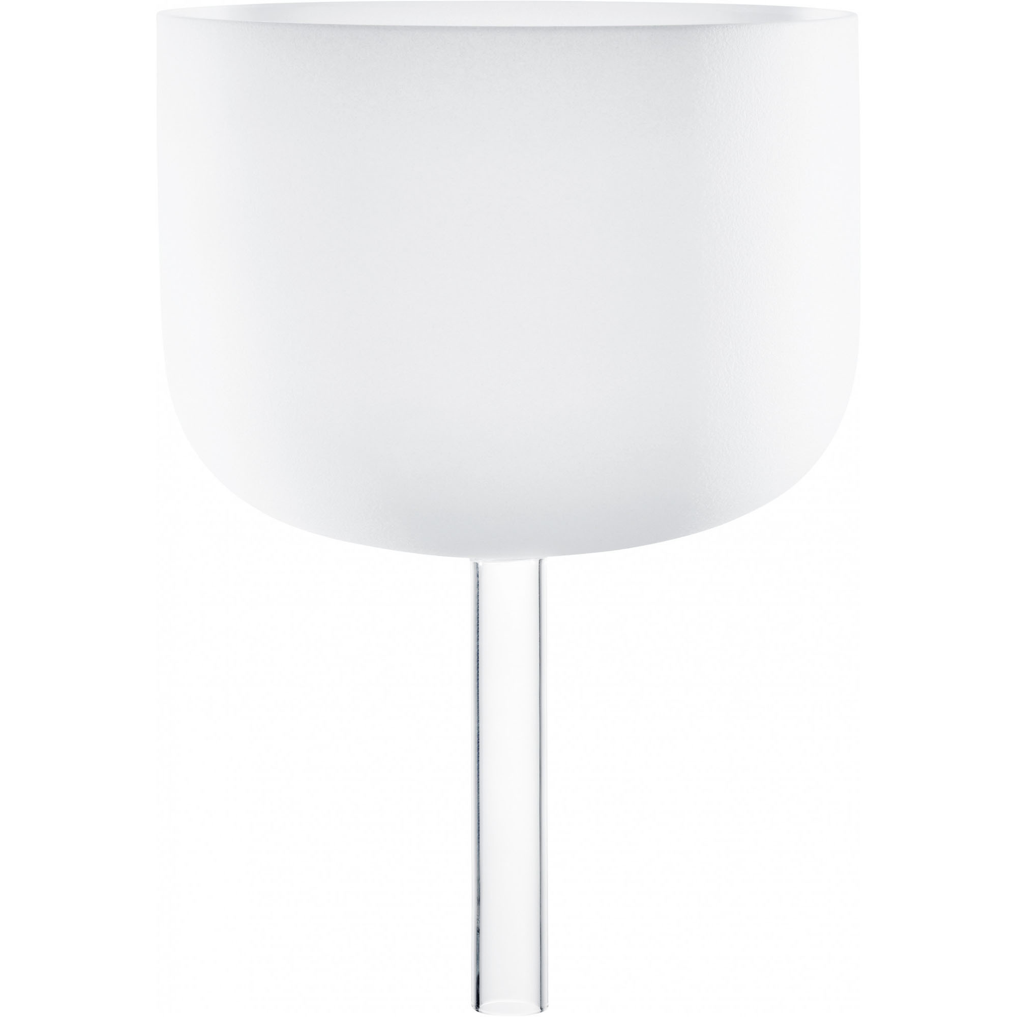 Meinl Sonic Energy 10" white-frosted Crystal Singing Bowl with handle F4, 432 Hz, Heart Chakra (CSBH10F)