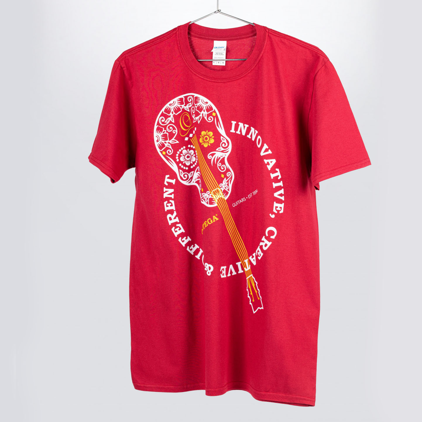 ORTEGA T-Shirt "Skull" - Burgundy Red (OSKULL-BU-XL)