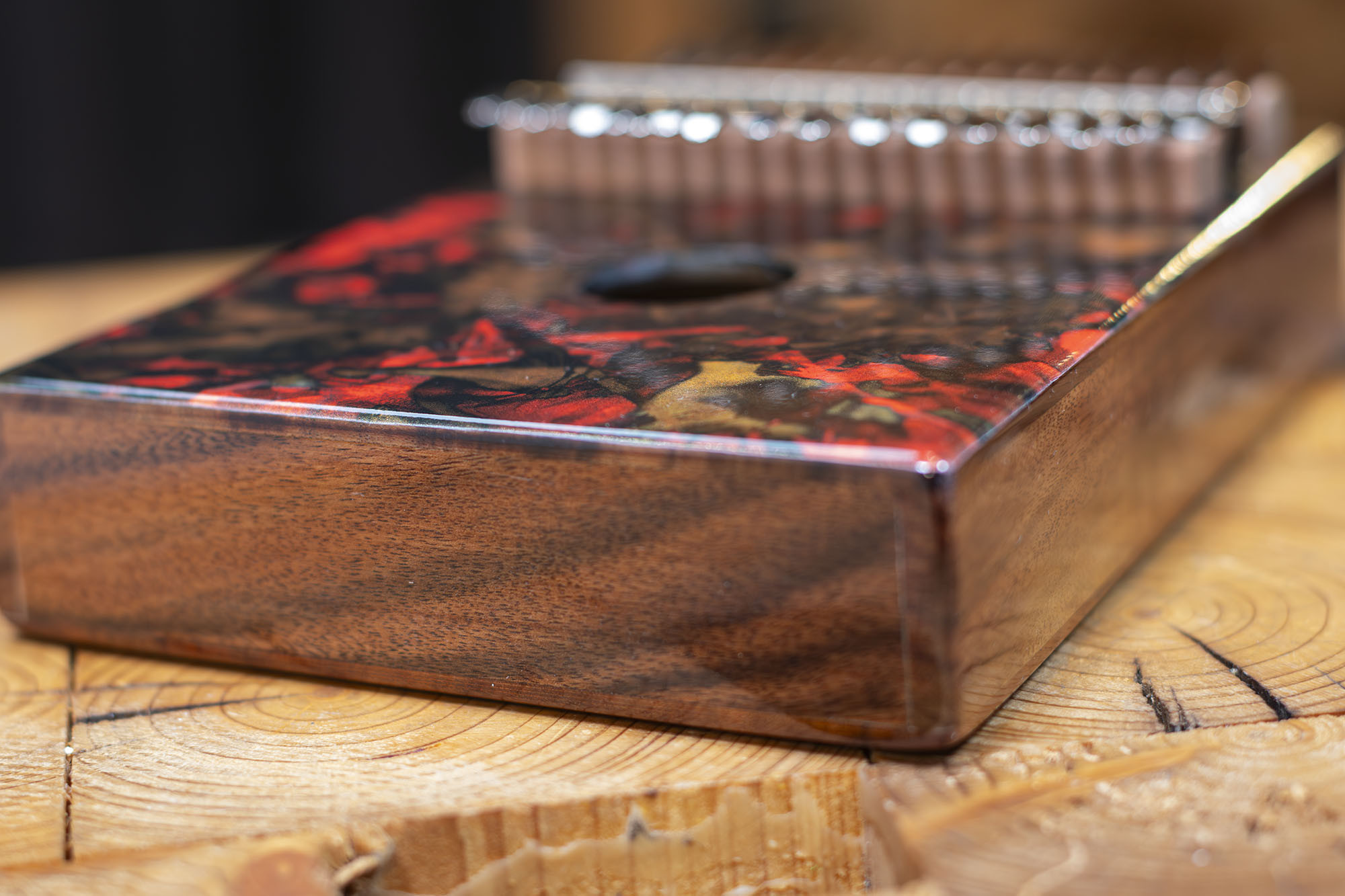 MEINL Percussion Sound Hole Designer Kalimba - Lava
 (KA17LV)