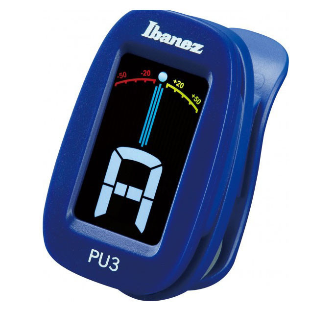 IBANEZ Chromatic / Automatic Clip Tuner - Blue (PU3-BL)