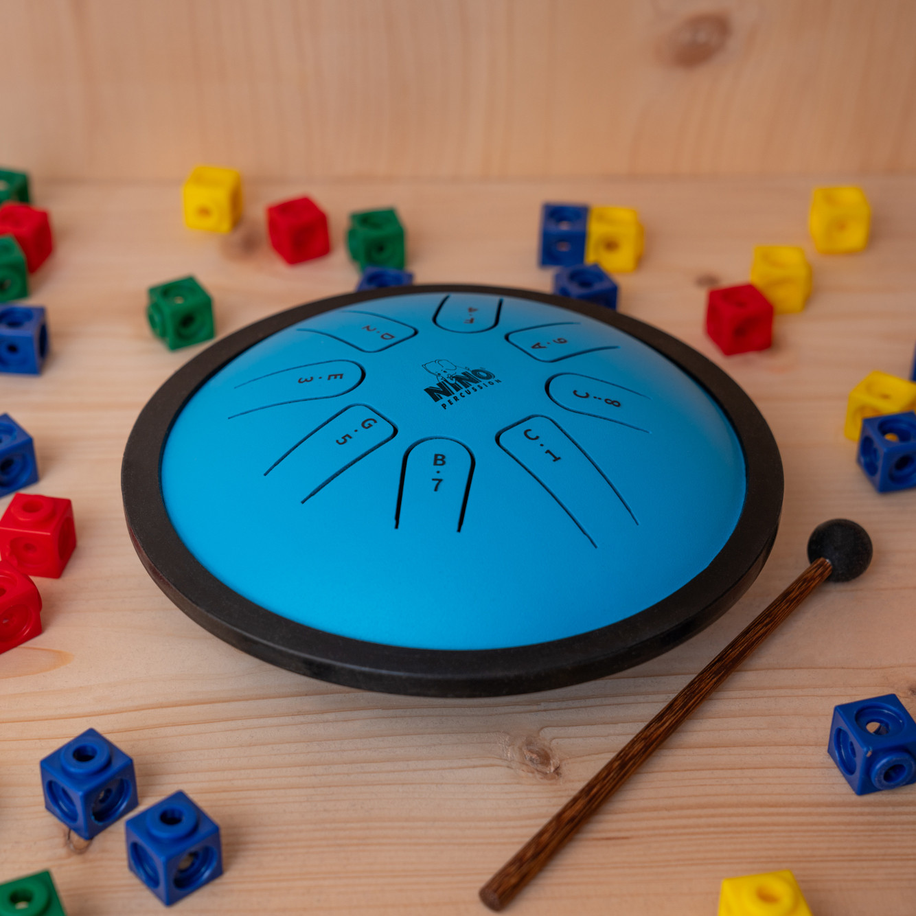 NINO Percussion Steel Tongue Drum - Blue (NINO981)
