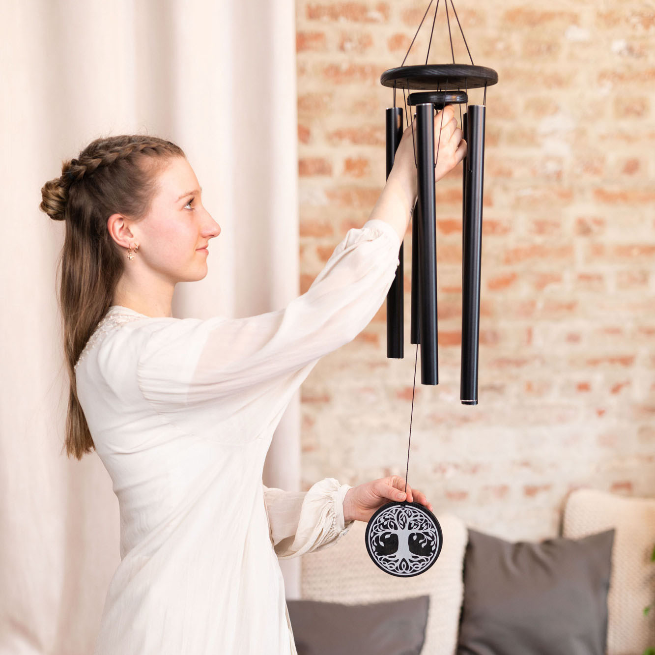 Meinl Sonic Energy Tree of Life Meditation Chime 36"/90 cm - 432 Hz - Black (TOLMC36BK)