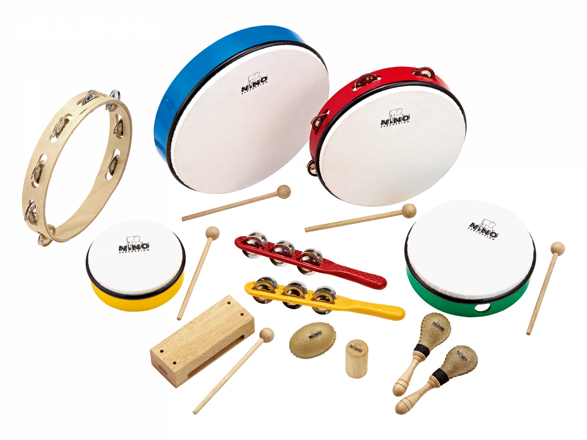 NINO Percussion Rhythmussortiment - 12 teilig (NINOSET012)