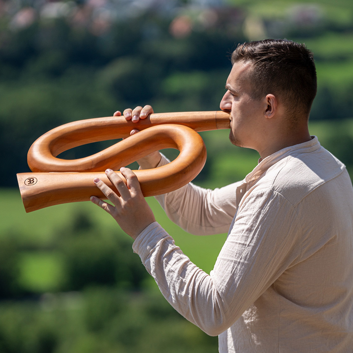 Meinl Sonic Energy S-shaped Pro Didgeridoo - D Stimmung - Natur (DDPROFSD)