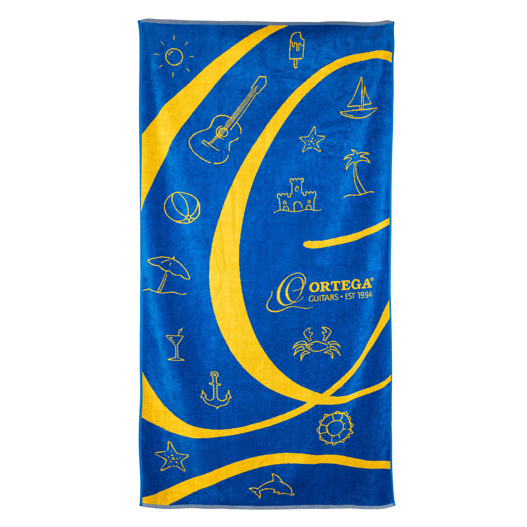 ORTEGA  Beach Towel "Beach & Sea" -  182 cm x 92 cm (OBT-1)