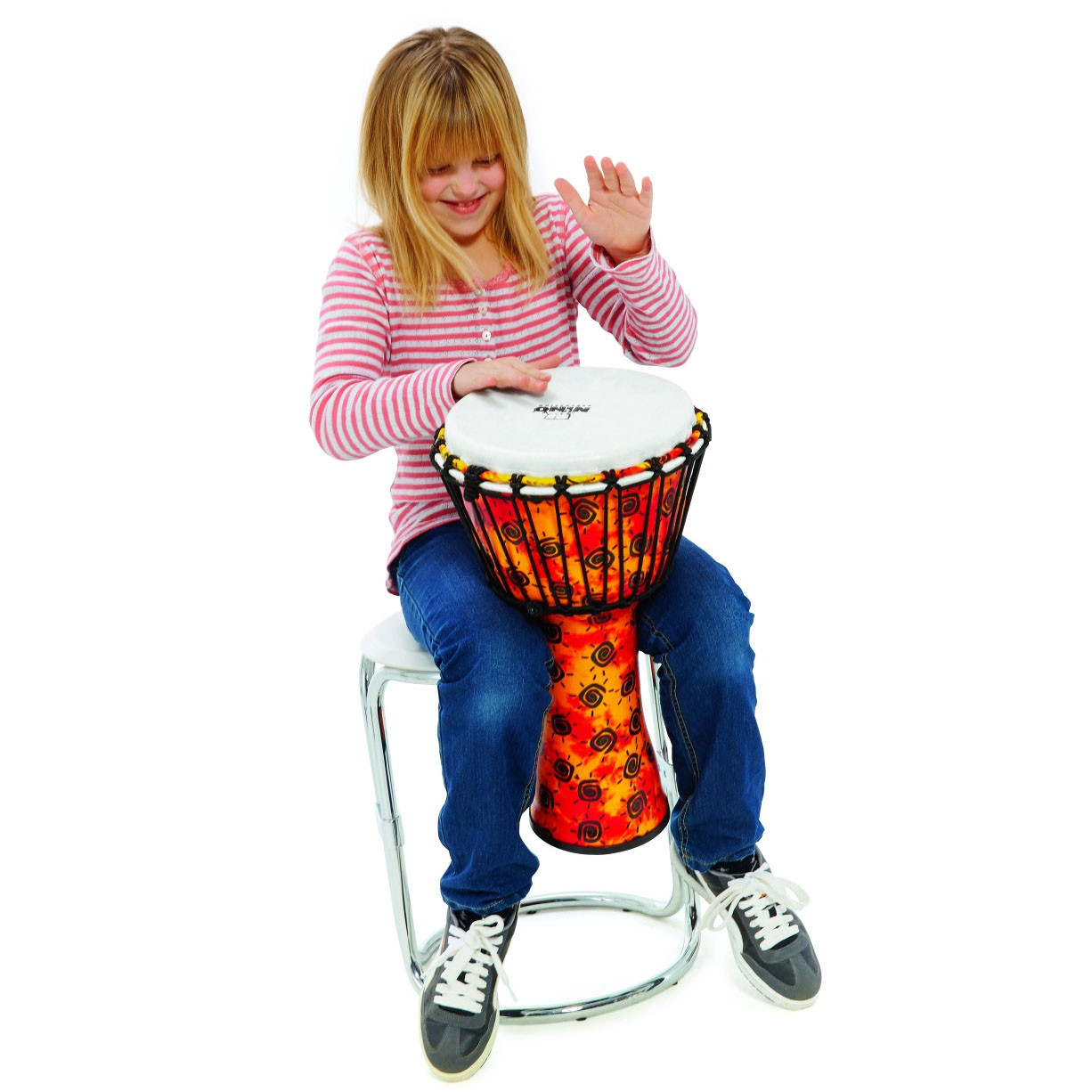 NINO Percussion Rope Tuned Synthetic Djembe - 8" (NINO-PDJ1-S-F)