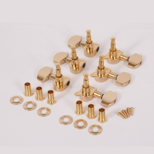 IBANEZ acoustic guitar machine head tuner set - 3 x left/3 x right - gold - Discontinued & Stock only; Substitute 2MG0001L/2MG0001R-GD (5AMH21B)
