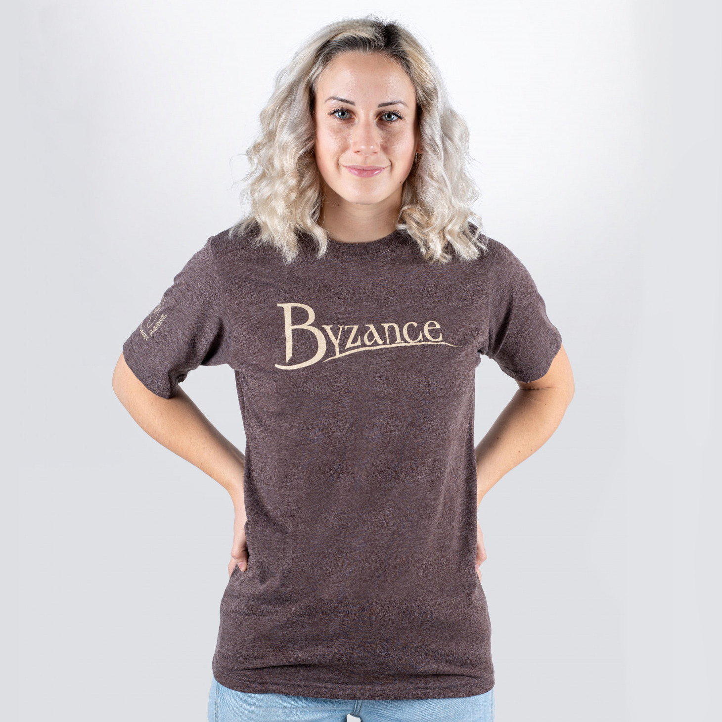 MEINL t-shirt espresso - with Byzance logo (S75-S)