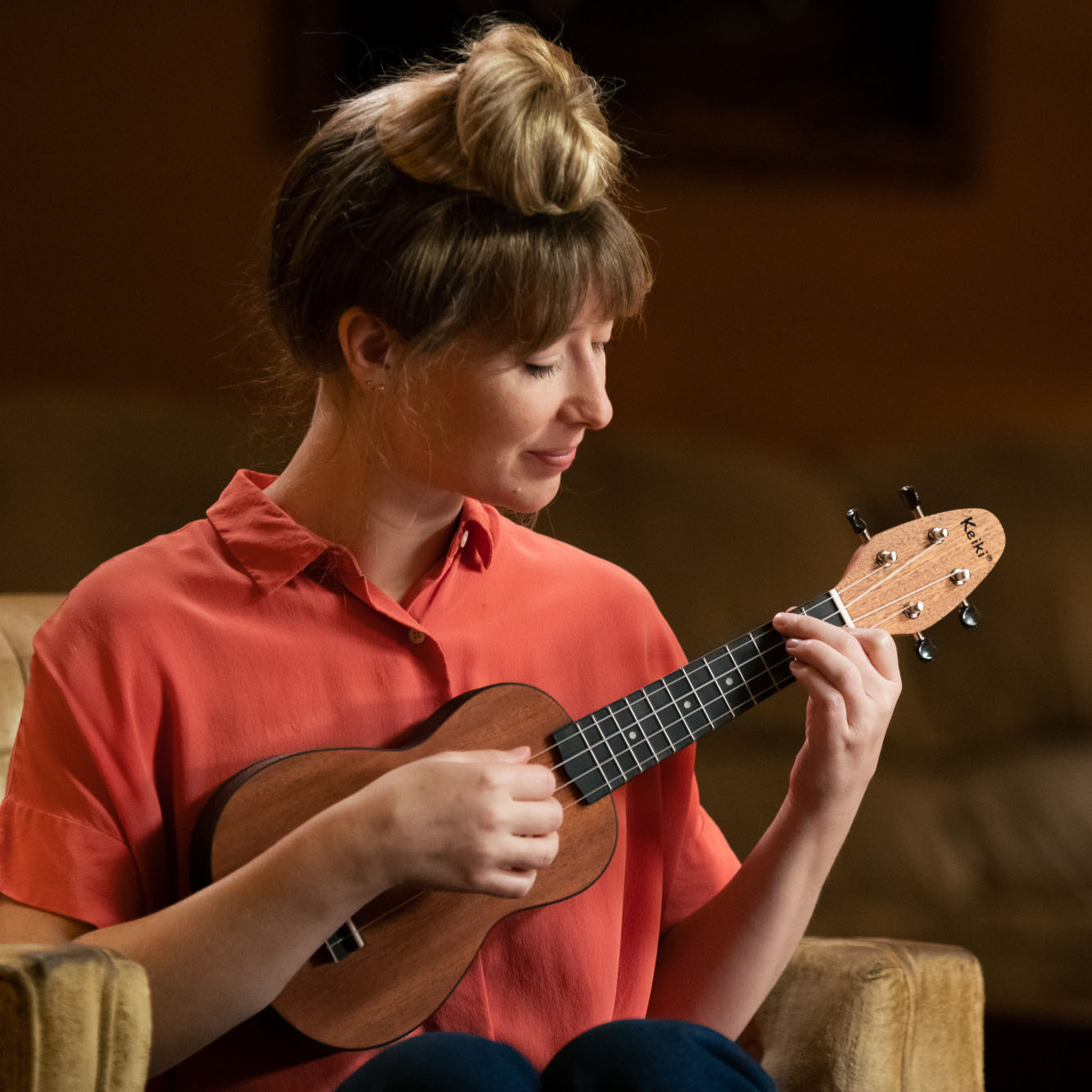 KEIKI K2 Serie Sopran Ukulele Set - Agathis / Mahogany Natural (K2-MAH)