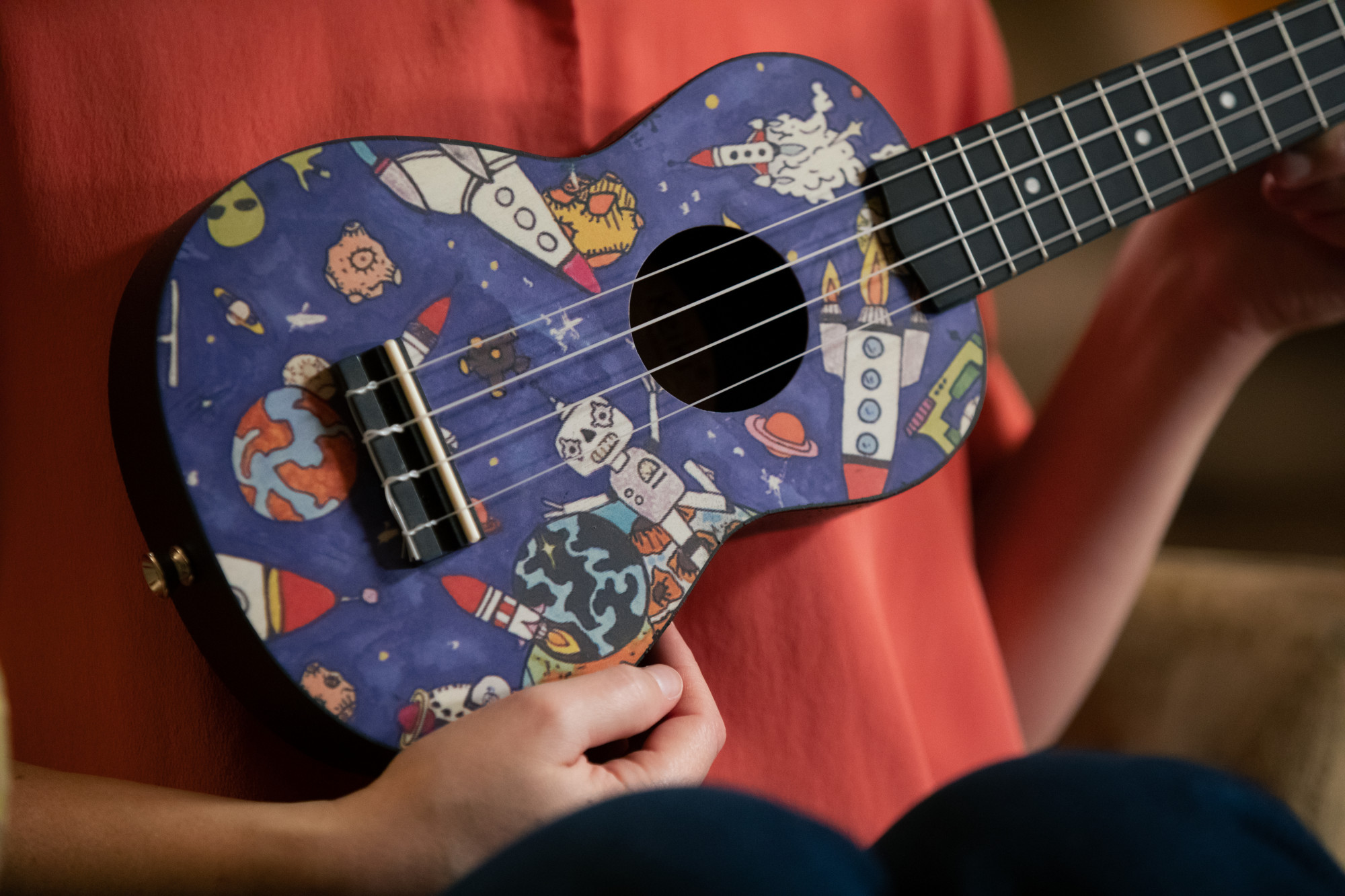 KEIKI K2 Serie Sopran Ukulele Set - Agathis / ABS Spaceman (K2-SP)