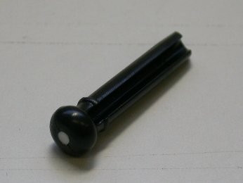 IBANEZ Bridge Pin Ivorex II - schwarz für AC/AW/TCY Modelle (5ABP16F)