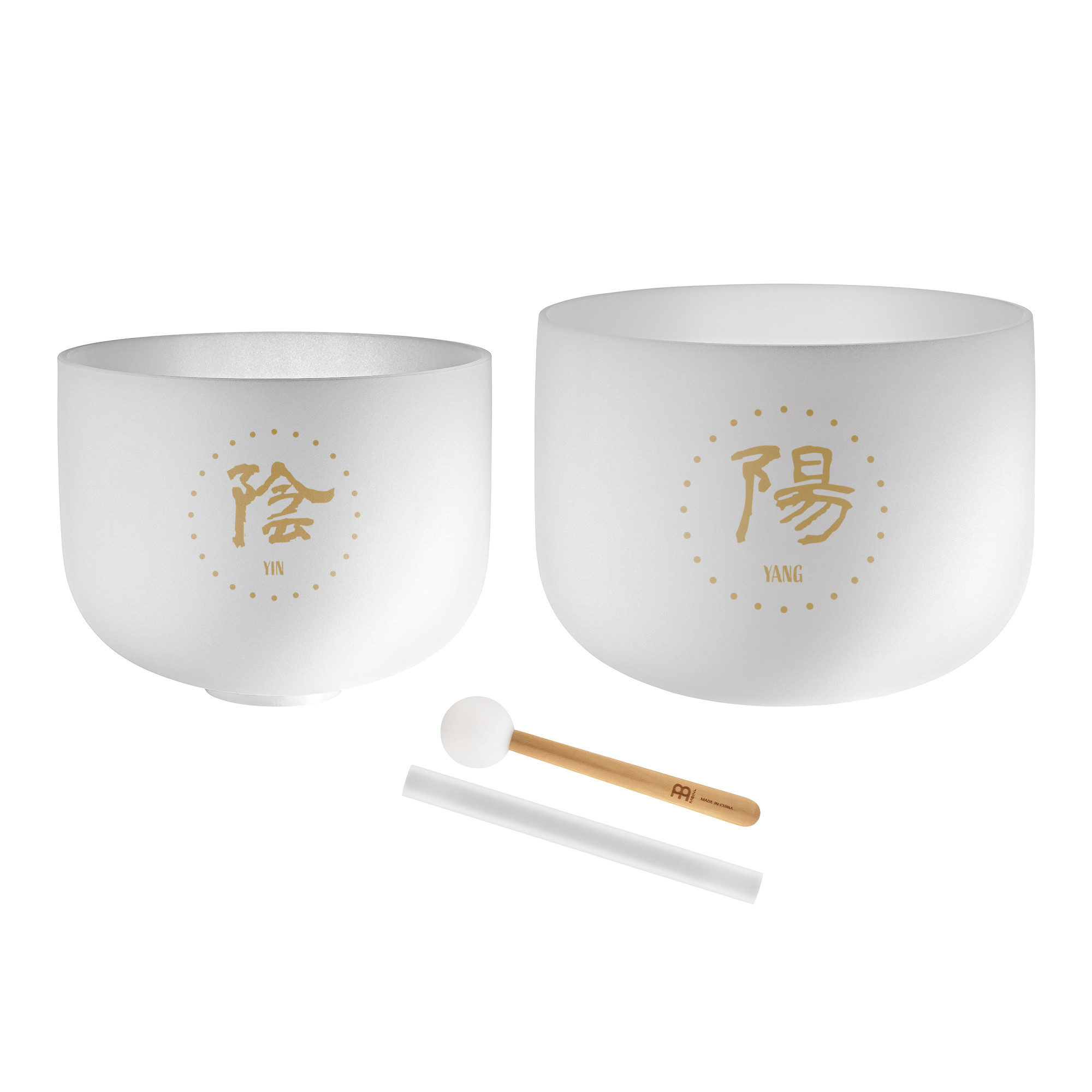 Meinl Sonic Energy 2-teiliges TCM Crystal Singing Bowl Set - Yin & Yang (TCMCSBSET2)
