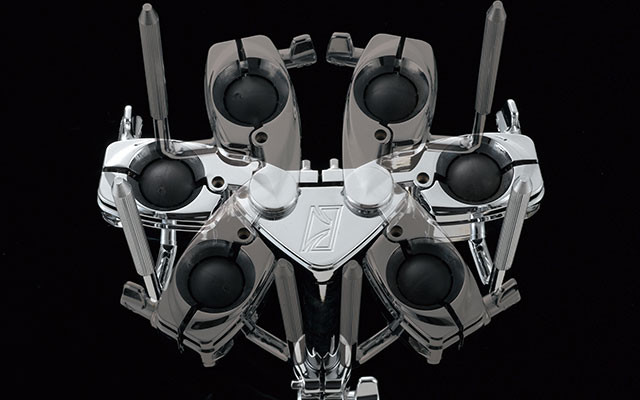 TAMA Double Tom Holder - Smoked Black Nickel (MTH1000U)