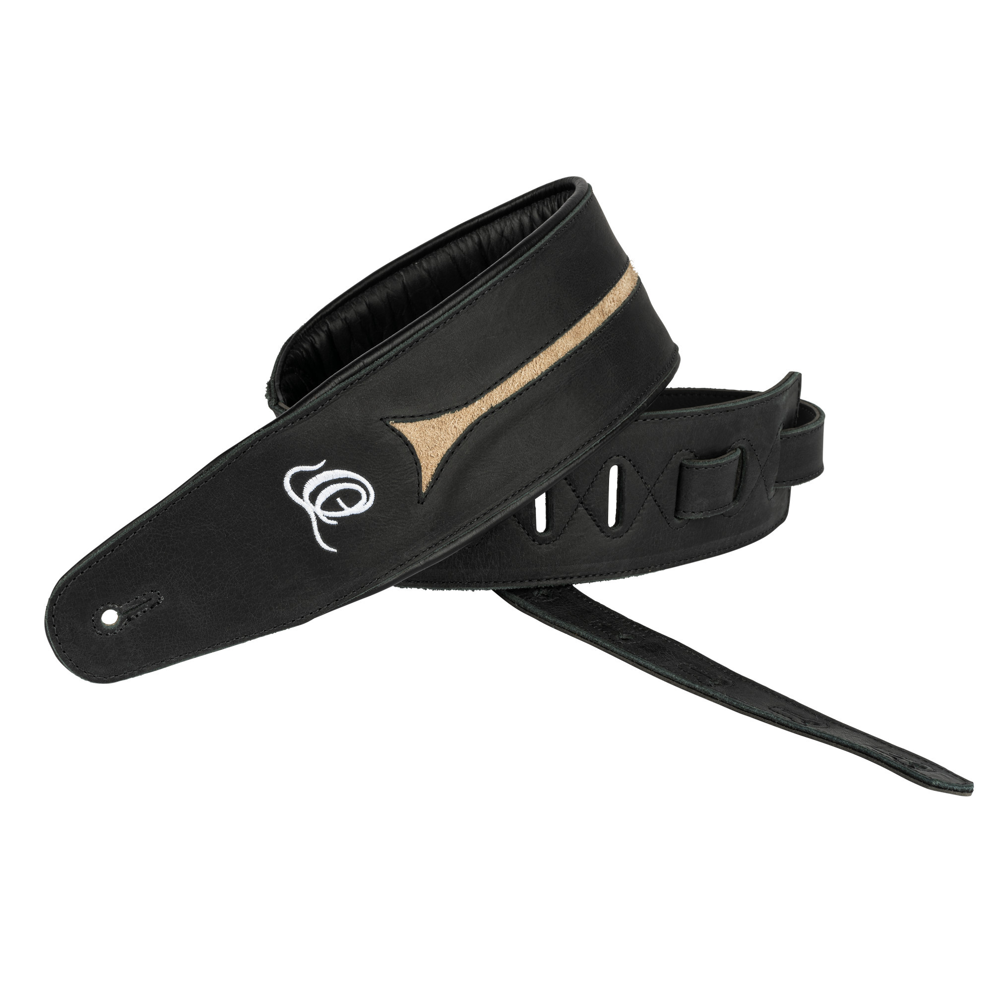 ORTEGA Genuine-Leather Bass-Strap - Vintage Ash (OSBS-2)