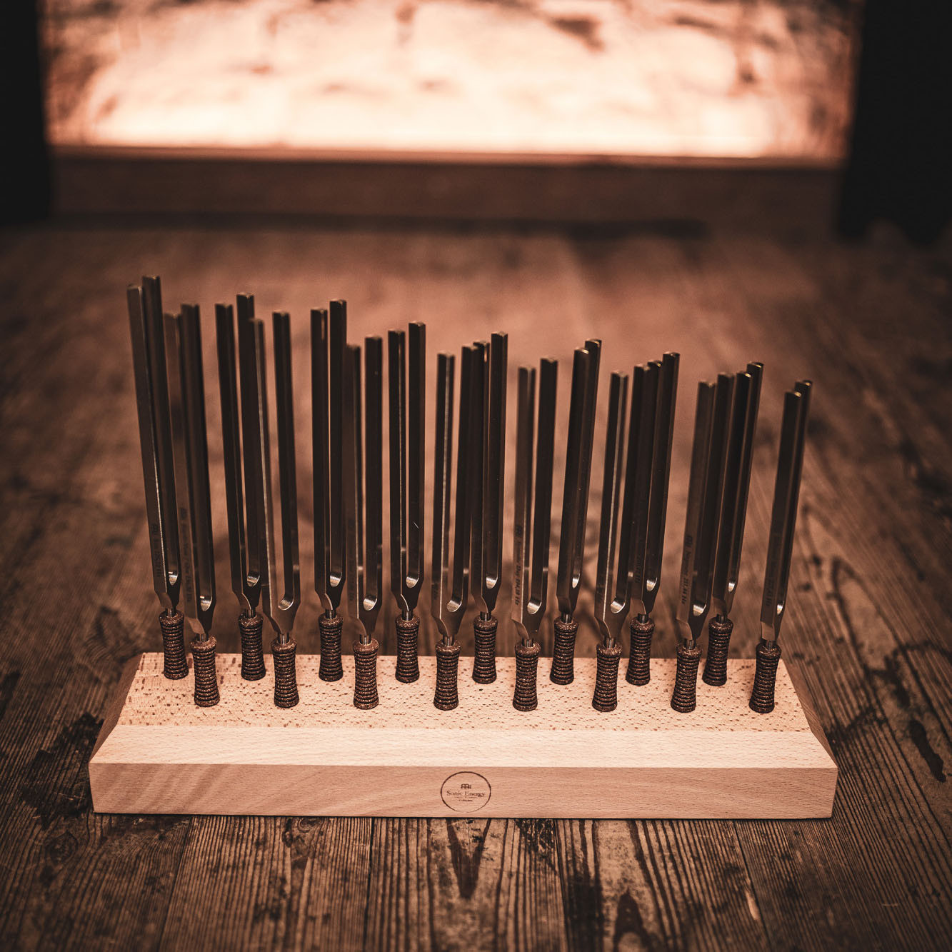 MEINL Sonic Energy Planetary Tuned Therapy Tuning Fork Set - 16 pcs. (TTF-SET-16)