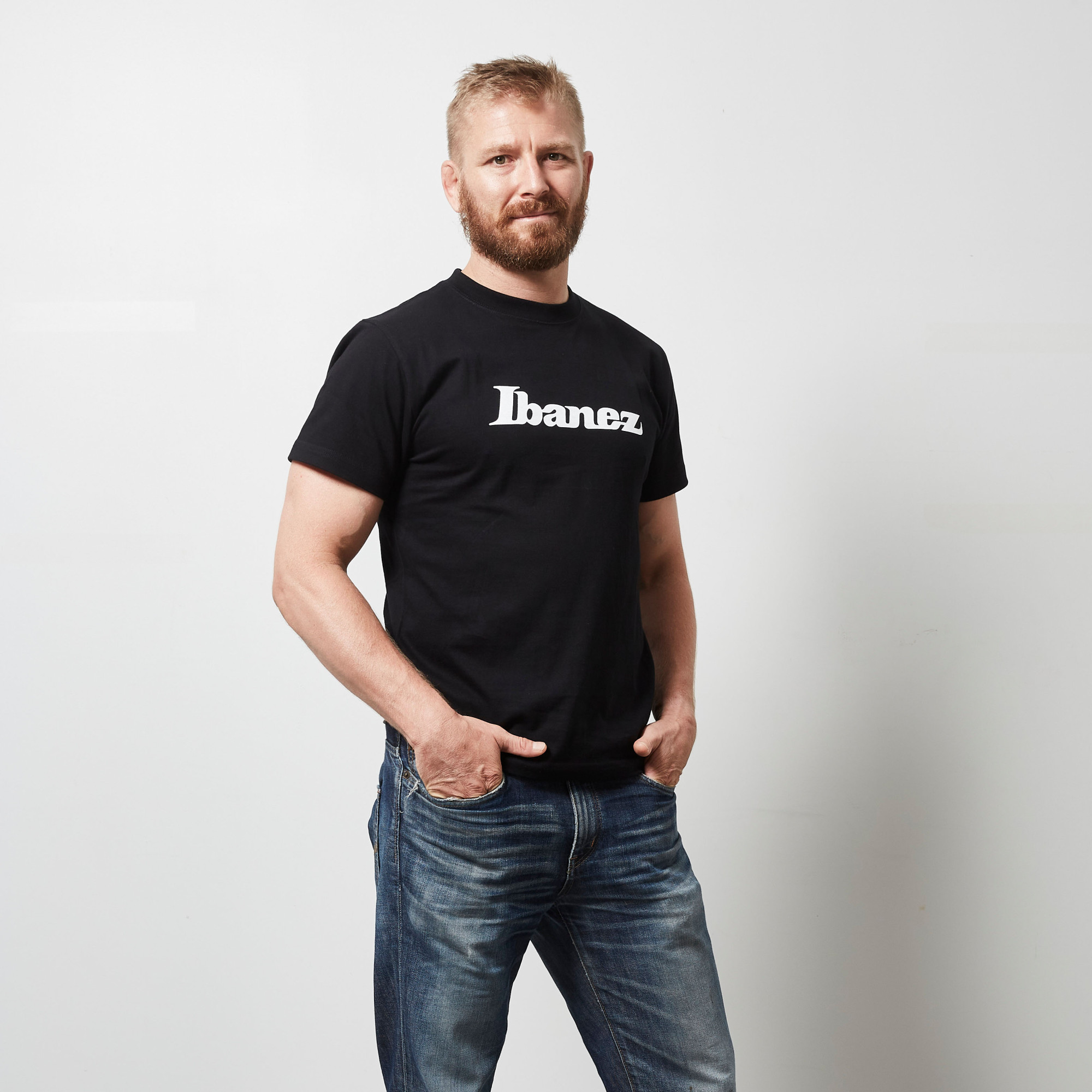 IBANEZ "Logo" T-Shirt schwarz - L (IBAT007L)