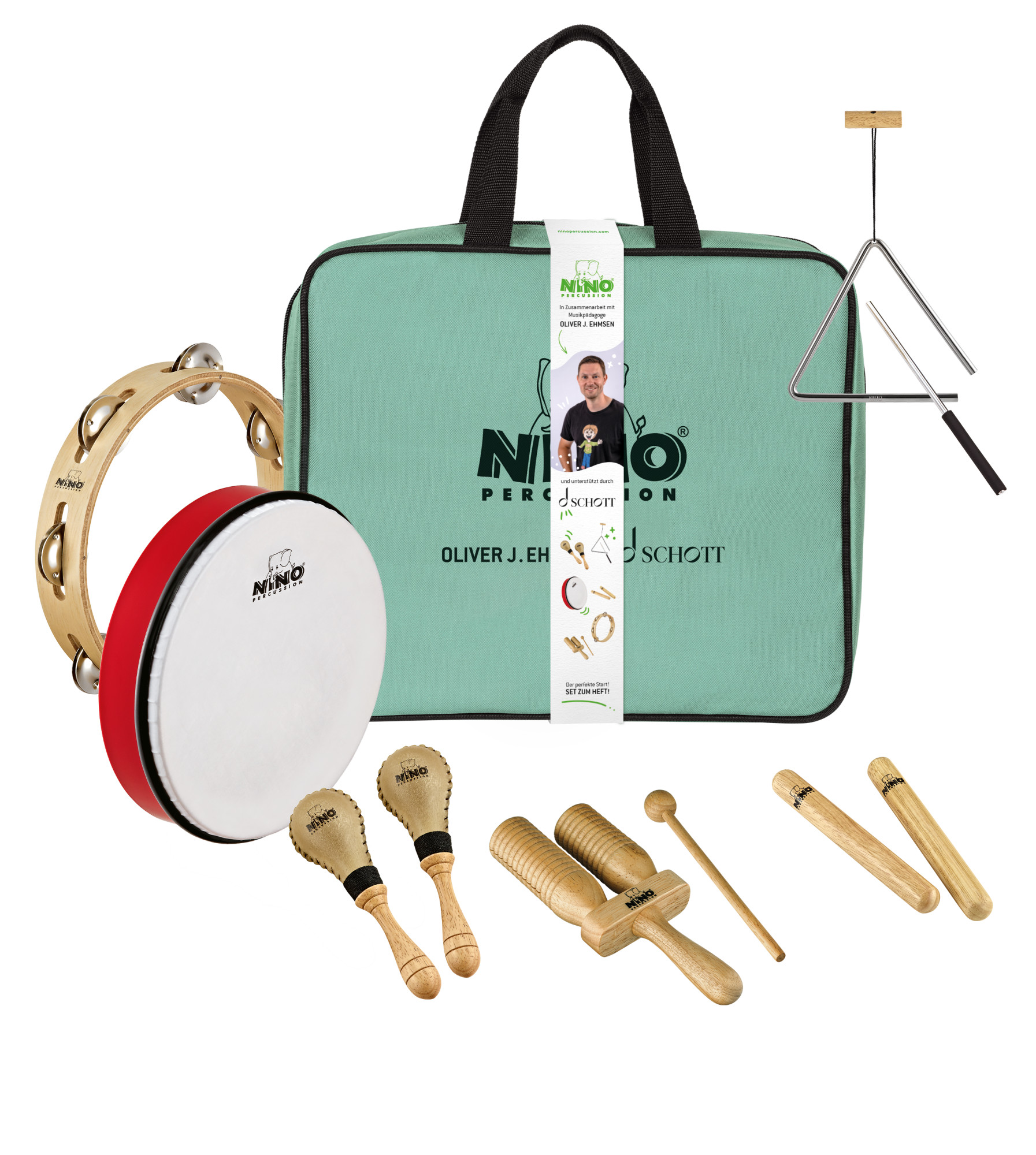 NINO Percussion Schul-Percussion-Instrumenten-Set (NINOSET-SPS)