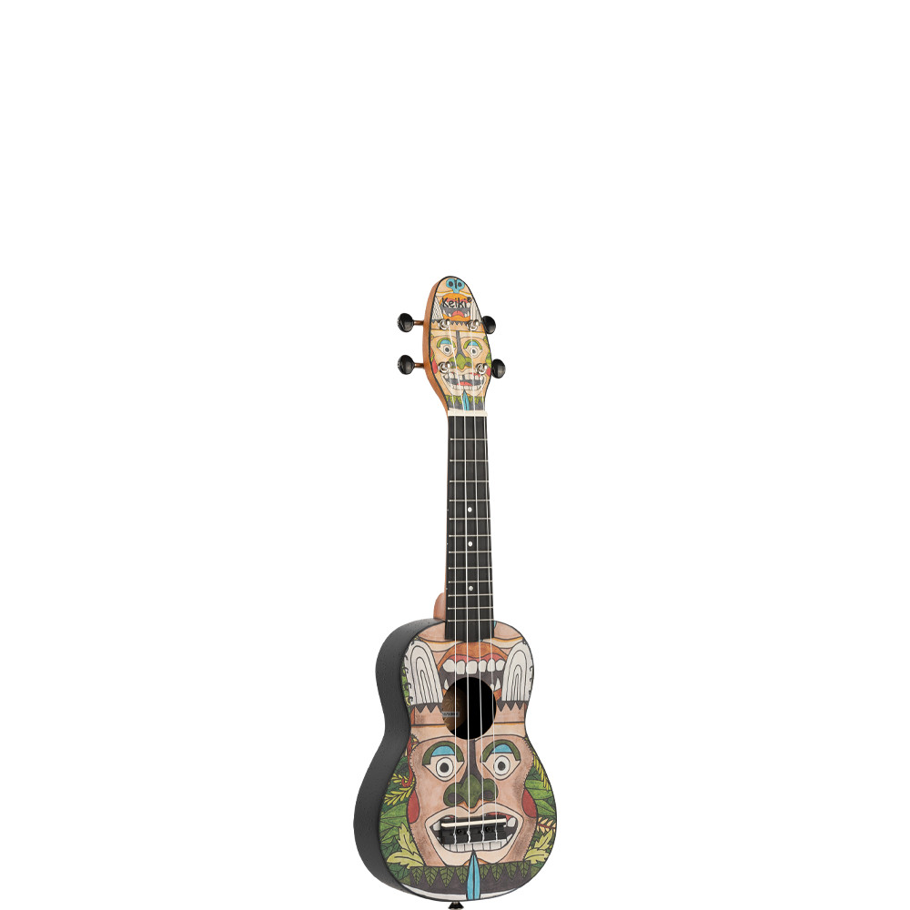 KEIKI K2 Serie Sopran Ukulele Set - Agathis / ABS Totem (K2-TM)